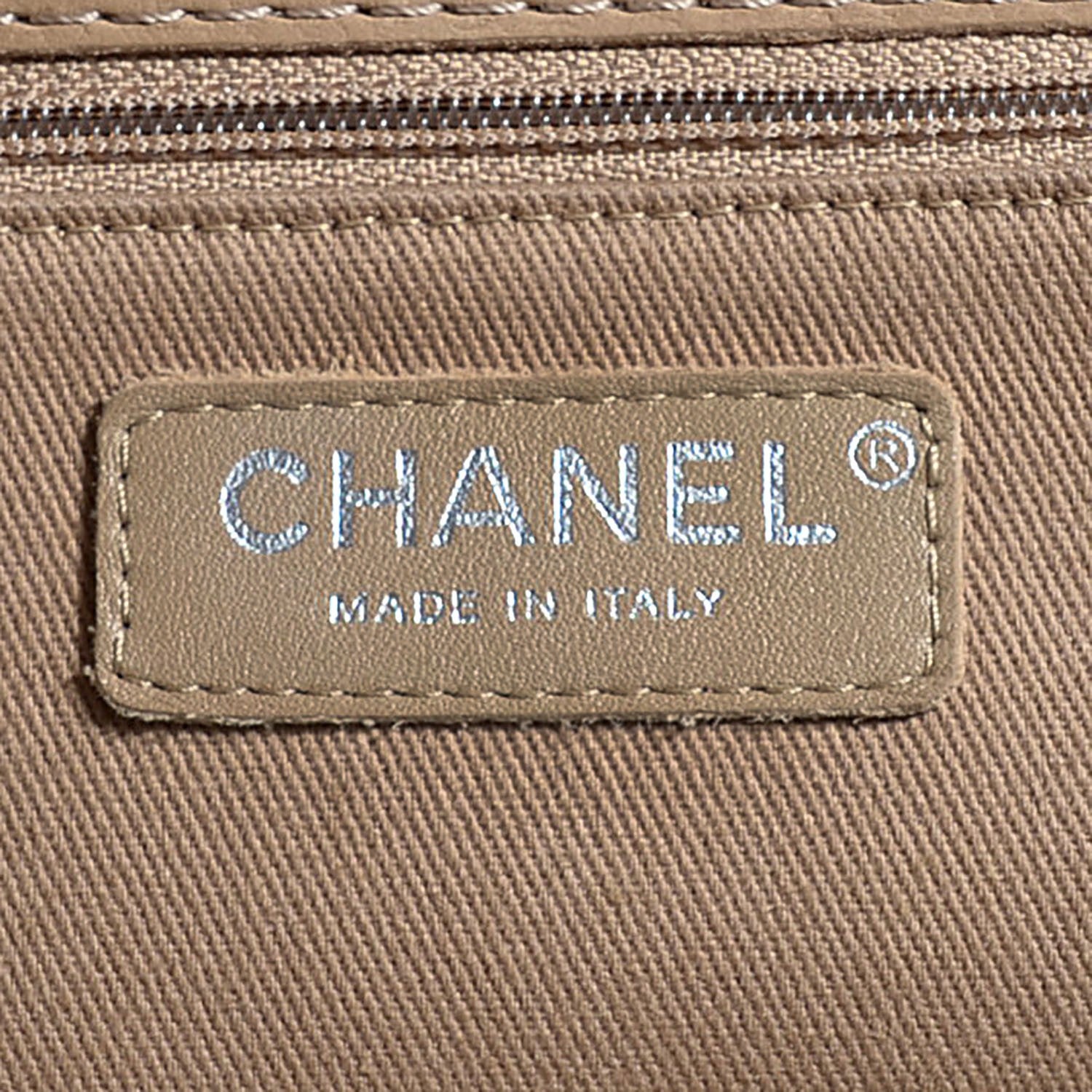 Chanel Calfskin Large Hamptons Flap Bag Dark Beige 5 of 7