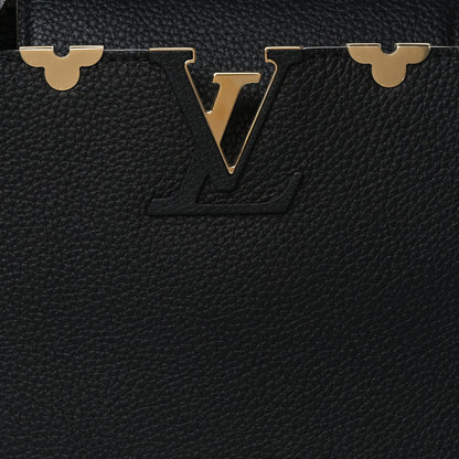 Louis Vuitton Taurillon Embellished Flower Crown Capucines PM Black 7 of 9