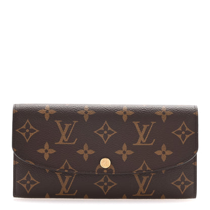 Louis Vuitton Monogram Emilie Wallet Rose Ballerine 1 of 8