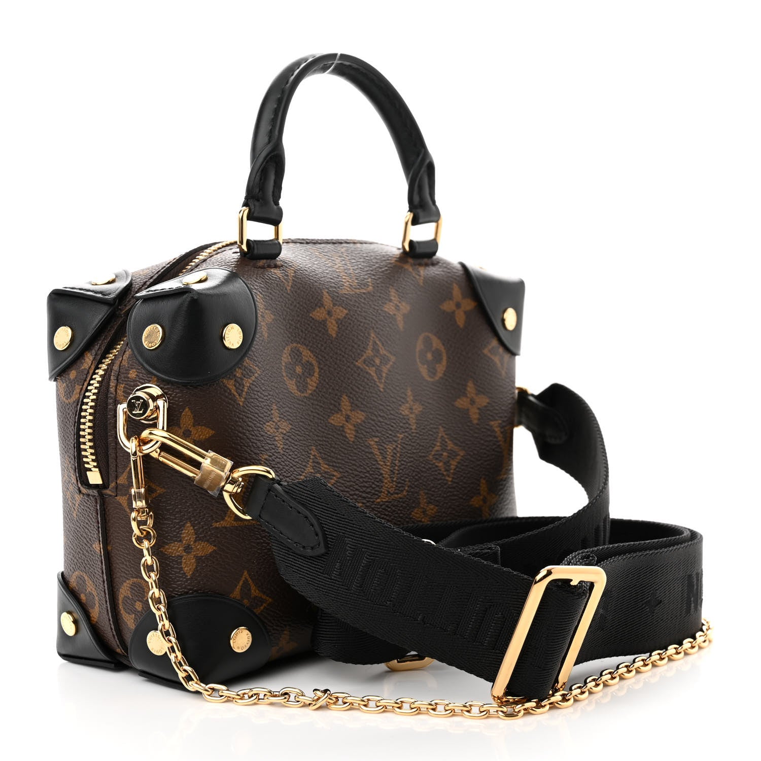 Louis Vuitton Monogram Petite Malle Souple Black 3 of 9