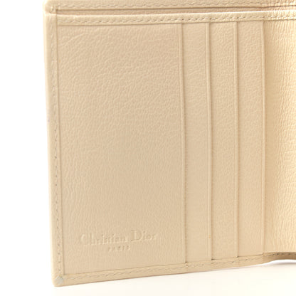 Christian Dior Monogram Vintage Flowers Compact Wallet Beige 6 of 7