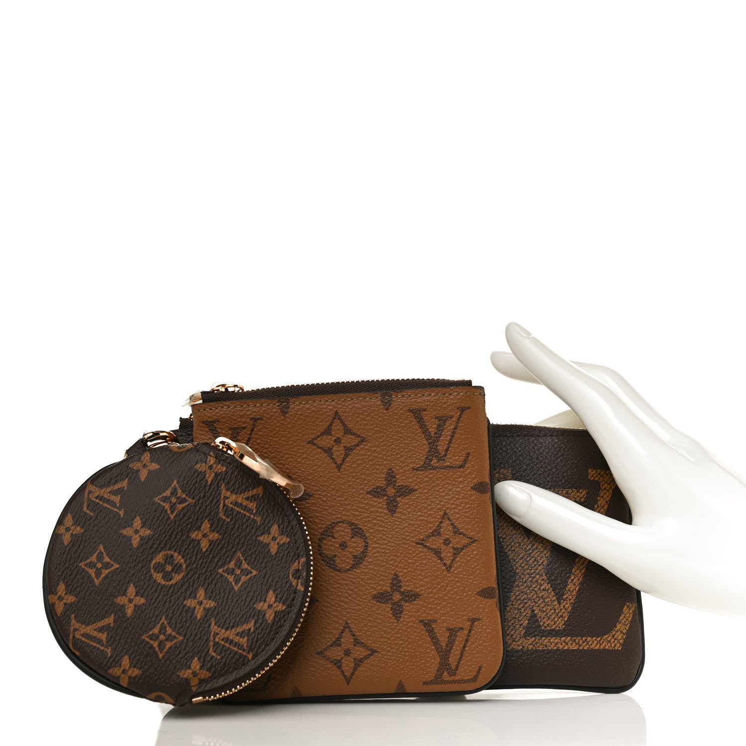 Louis Vuitton Reverse Monogram Giant Trio Pouch 2 of 10