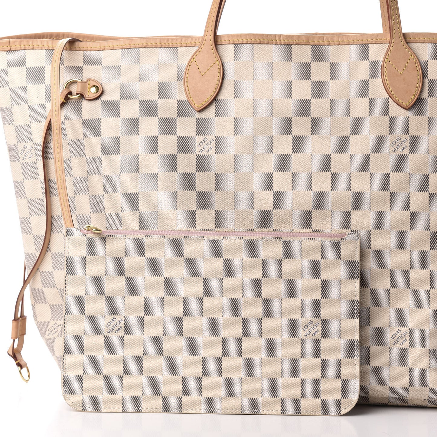 Damier Azur Neo Neverfull GM Rose Ballerine