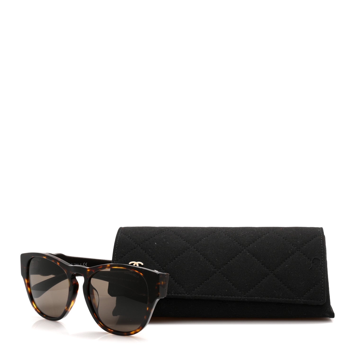 Chanel Crystal Lambskin CC Sunglasses 5455-Q-A Tortoise 8 of 8