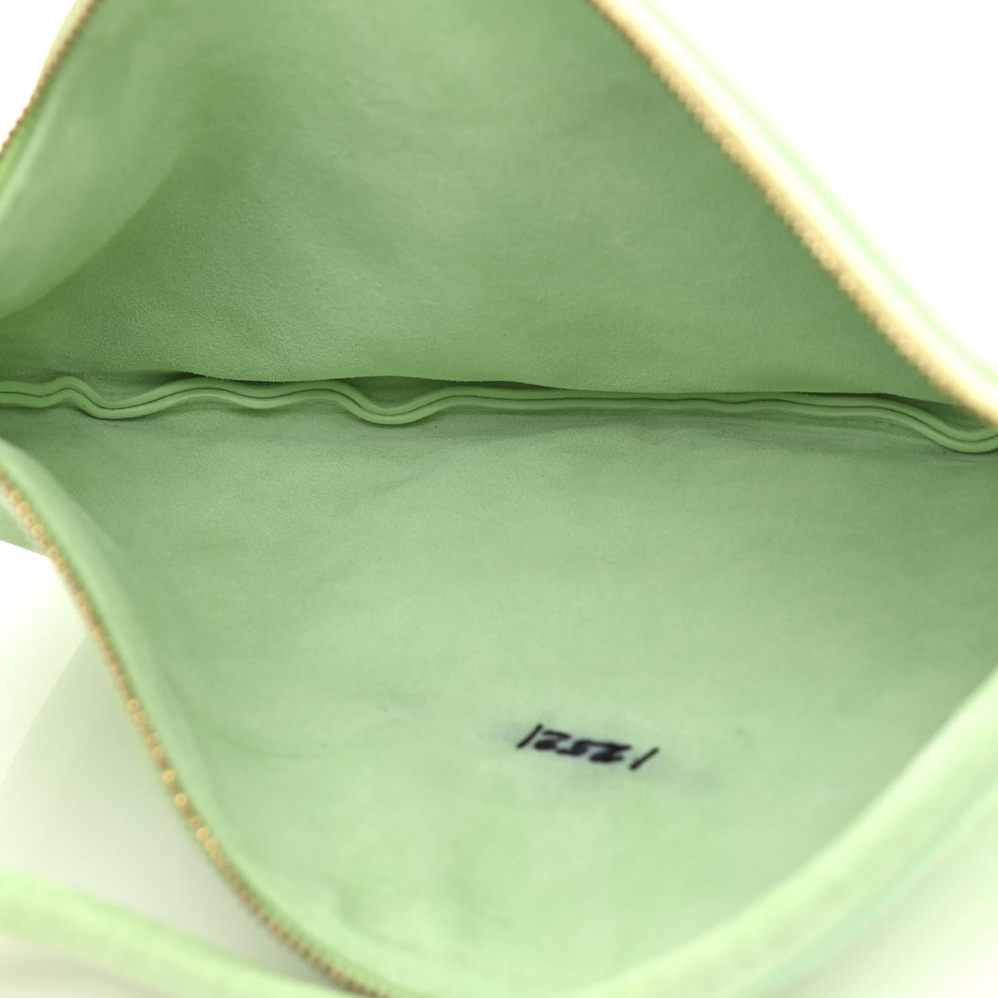 Suede Mini Loop Shoulder Bag Teal Washed