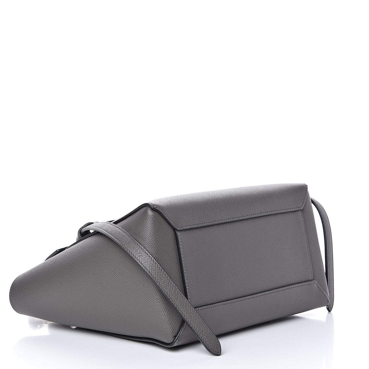 Grained Calfskin Micro Belt Bag Grey
