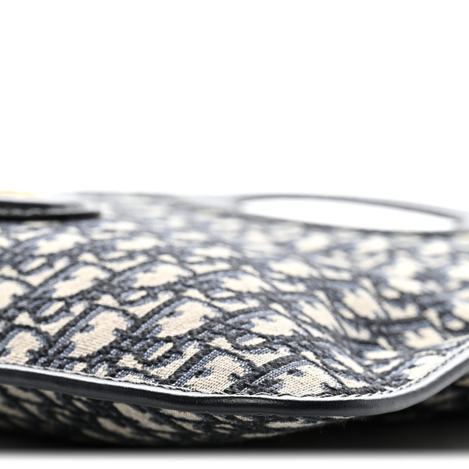 Christian Dior Oblique Fold Over Clutch Blue 10 of 10
