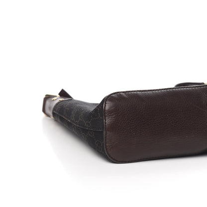 Gucci Monogram Small Hobo Navy Brown 9 of 11