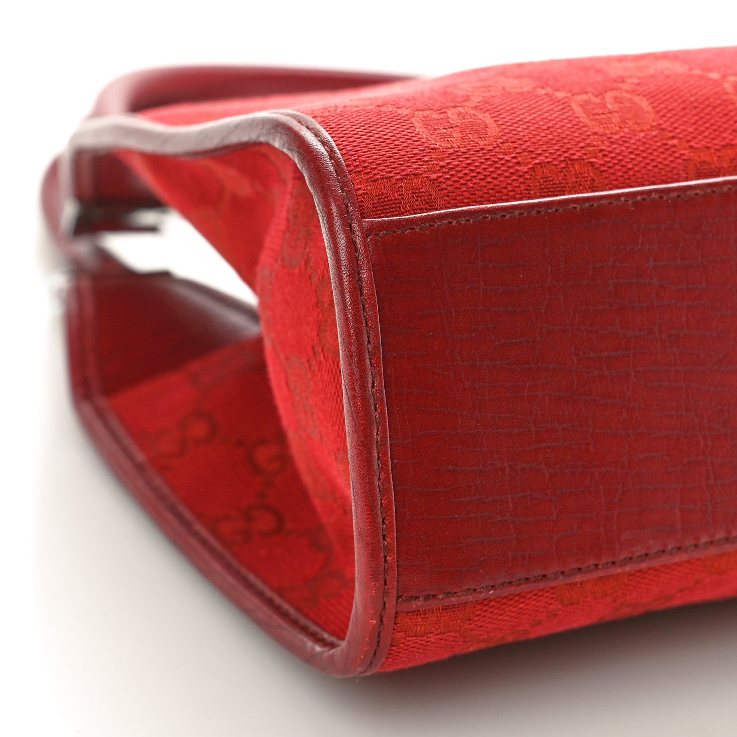 Gucci Monogram Small Bardot Bag Red 9 of 11