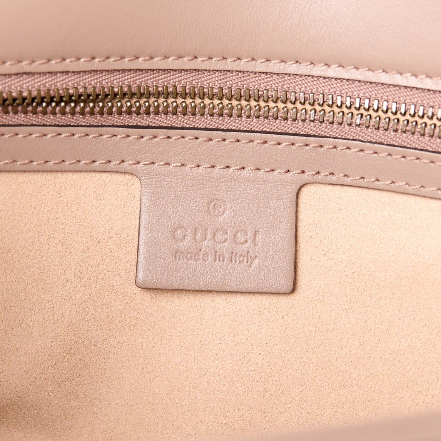 Gucci Calfskin Matelasse GG Marmont Clutch Porcelain Rose 6 of 11