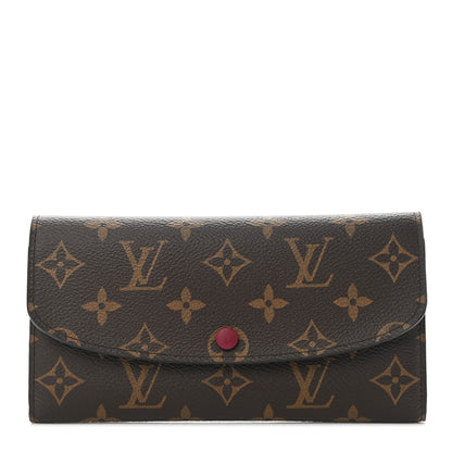 Louis Vuitton Monogram Emilie Wallet Fuchsia 1 of 7
