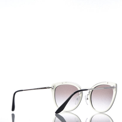 Prada Cat Eye Sunglasses SPR 20U Black 4 of 9