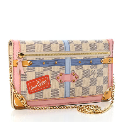 Louis Vuitton Damier Azur Summer Trunks Pochette Weekend 2 of 4