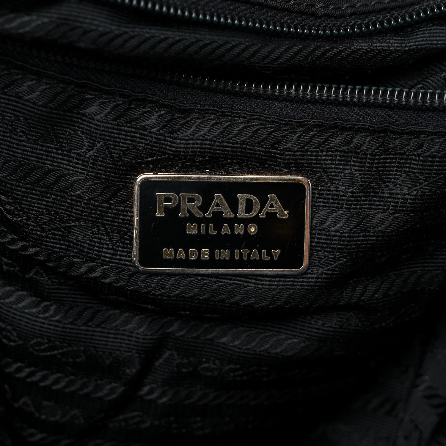 Prada Tessuto Nylon Vela Chain Backpack Black 6 of 20