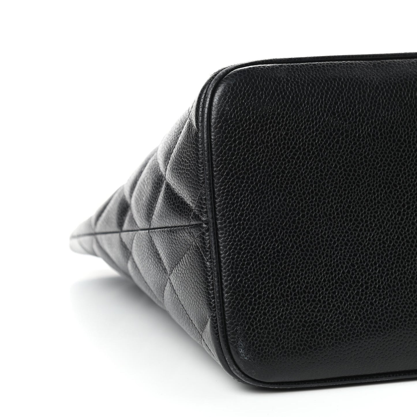 Caviar Quilted Medallion Tote Black