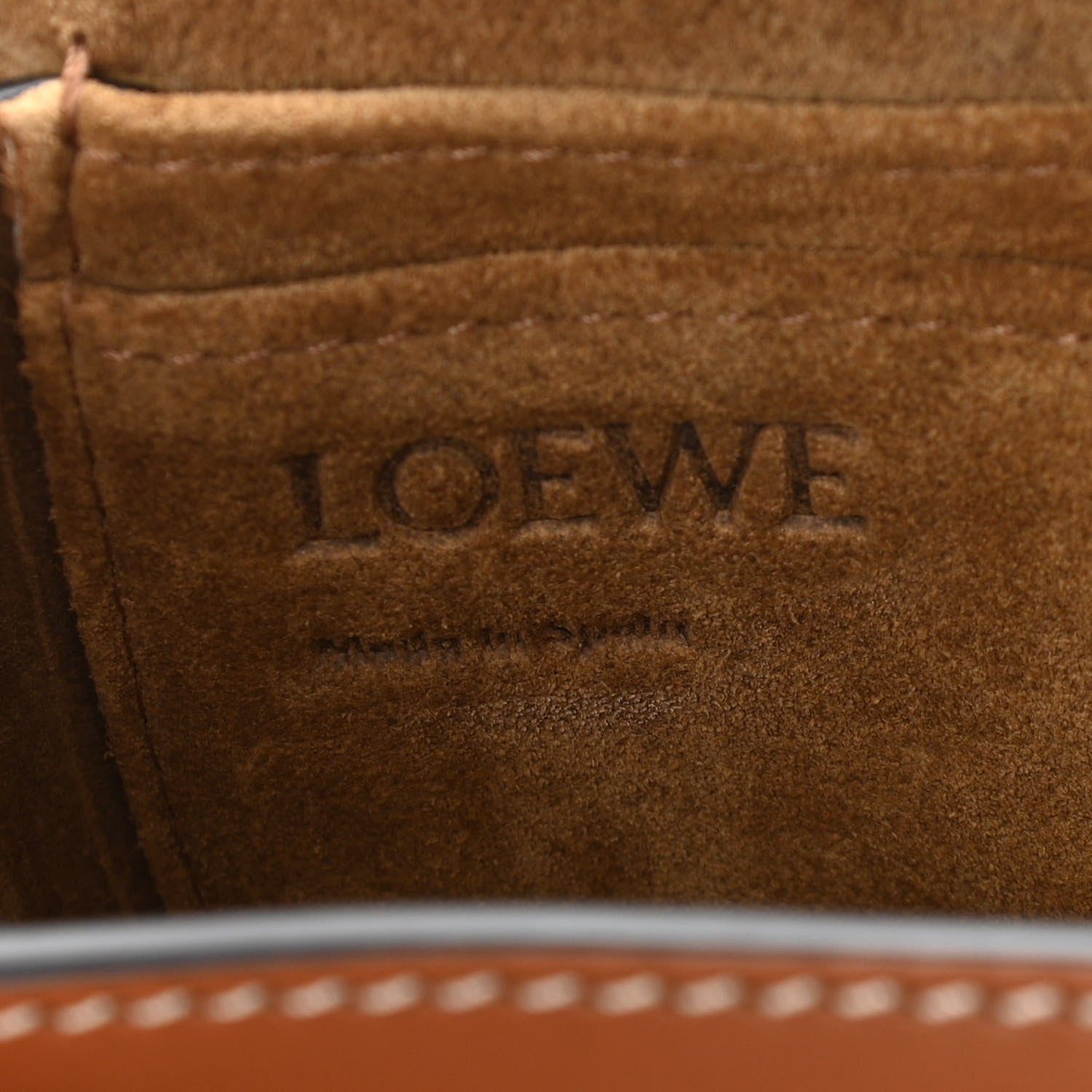 Loewe Calfskin Mini Gate Belt Bag Tan 6 of 10