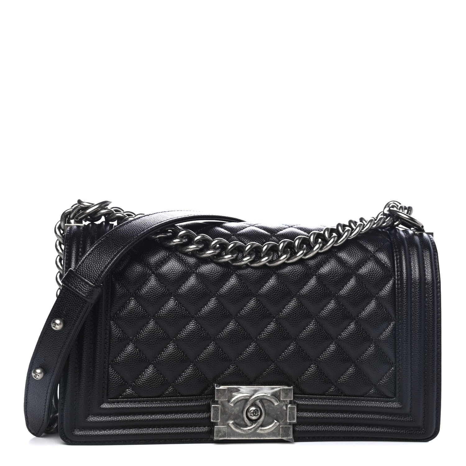 Chanel Caviar Quilted Medium Boy Flap Black 1 of 4