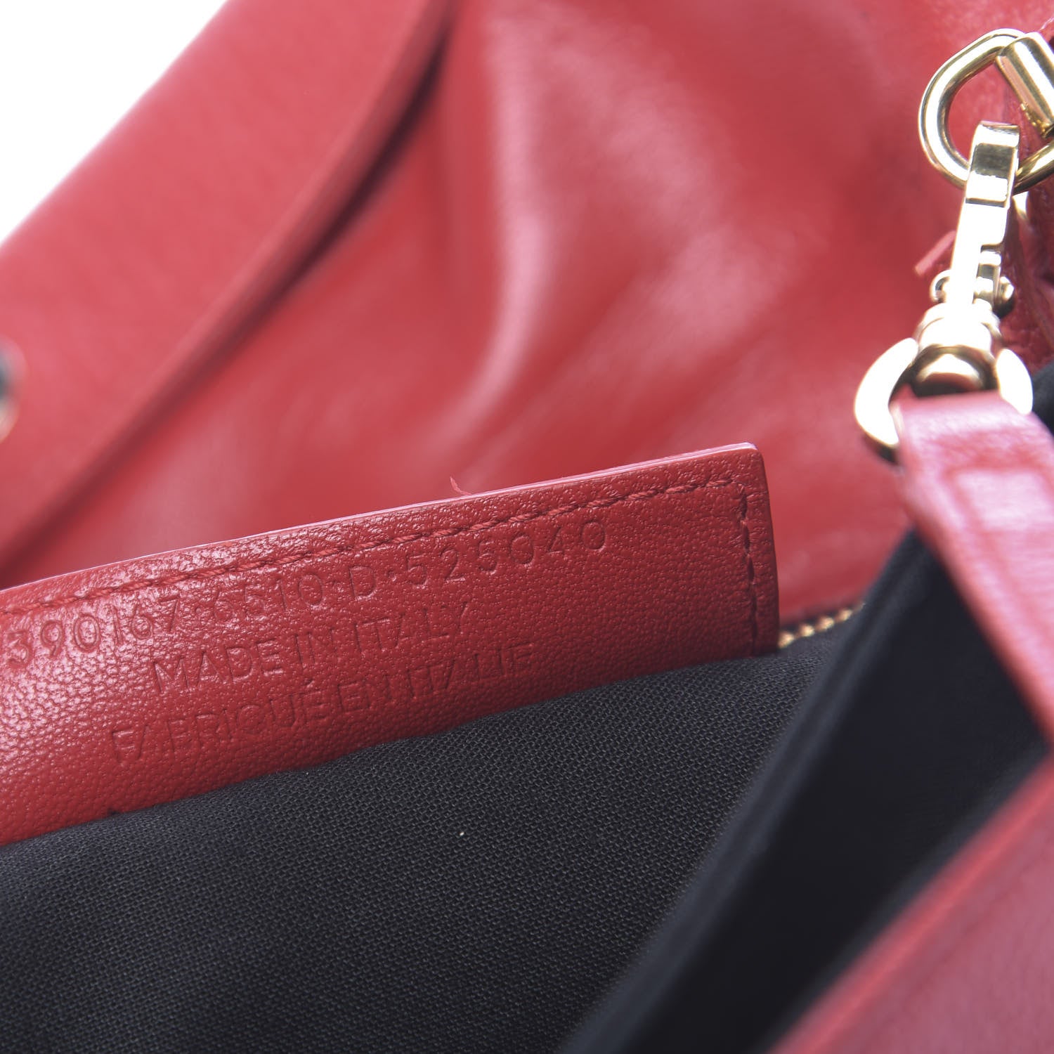 Balenciaga Chevre Gold Metallic Edge Hardware Envelope Clutch Rouge Grenade 7 of 10