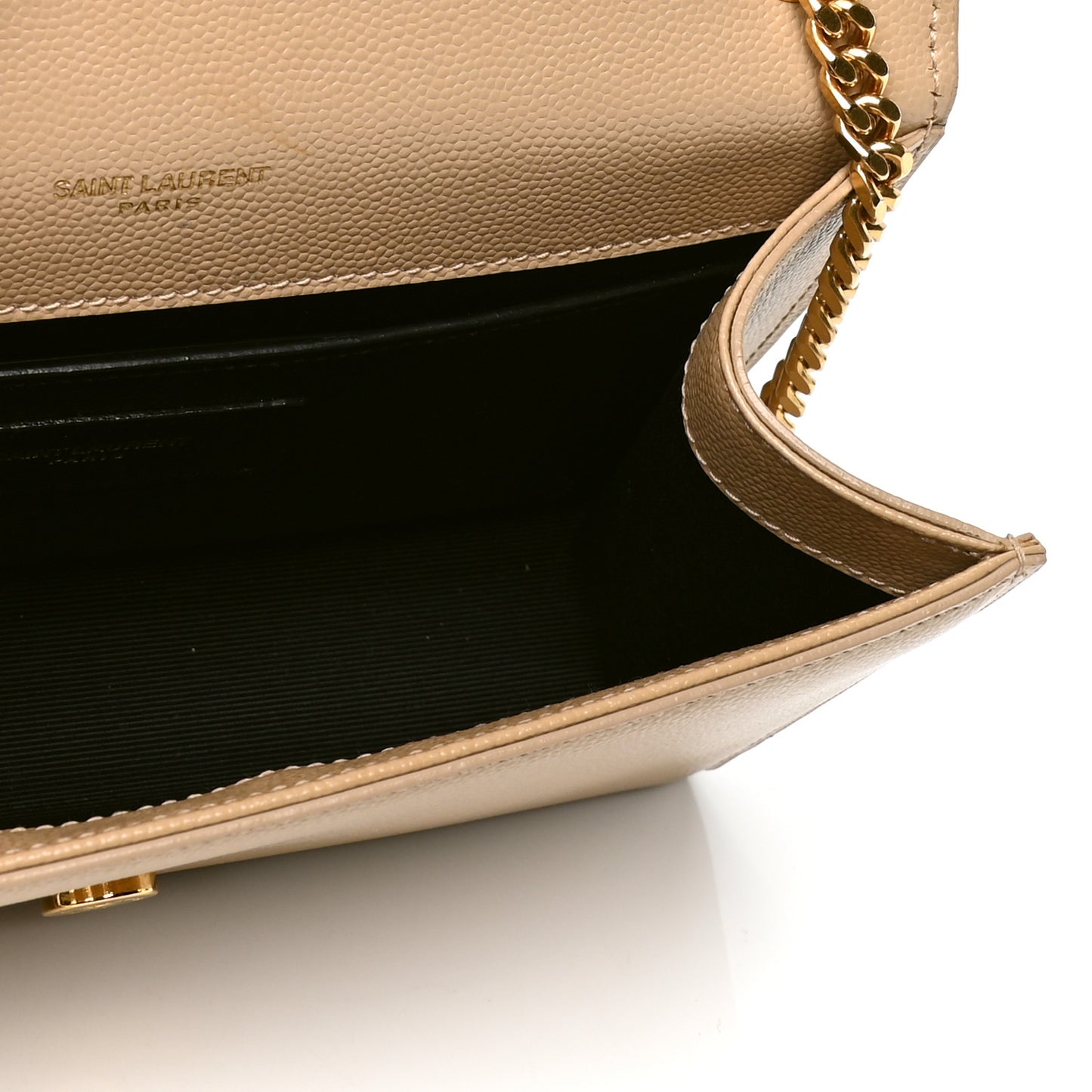 Grain De Poudre Small Monogram Kate Satchel Dark Beige