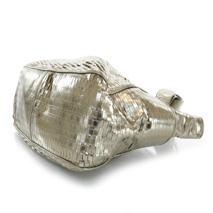 Jimmy Choo Slashed Leather Keeya Gold 4 of 7