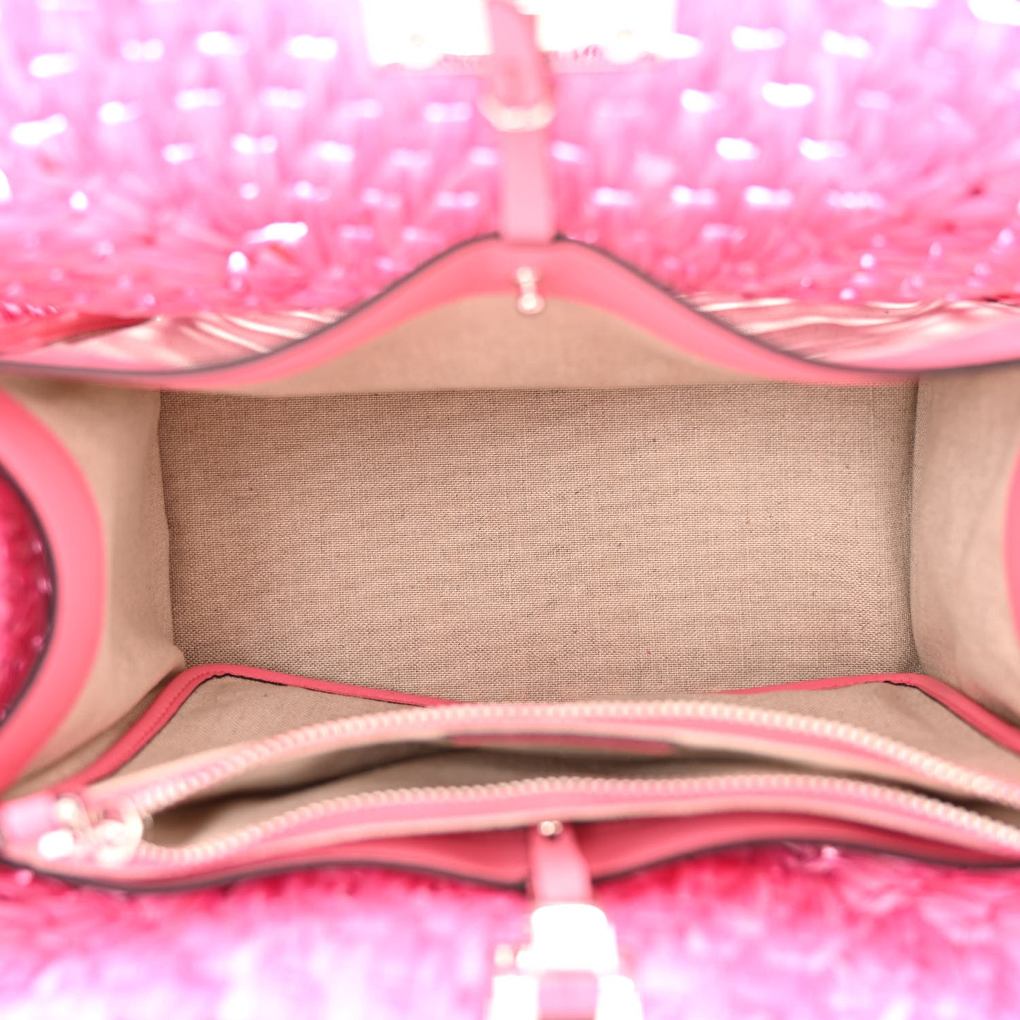 Raffia The Studio Box Tote Pink
