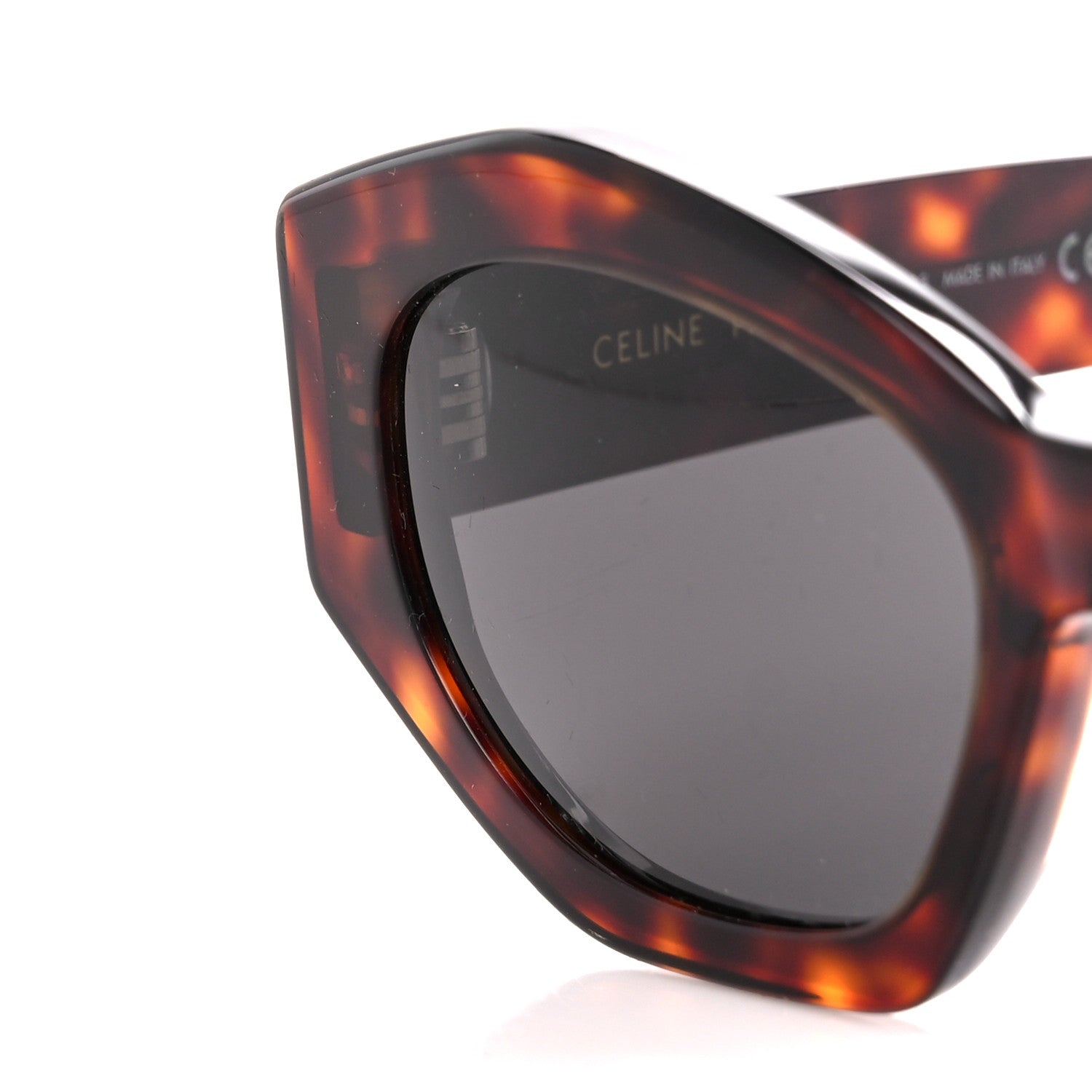 Celine Acetate Triomphe 01 Sunglasses CL 40238U Tortoise 8 of 9