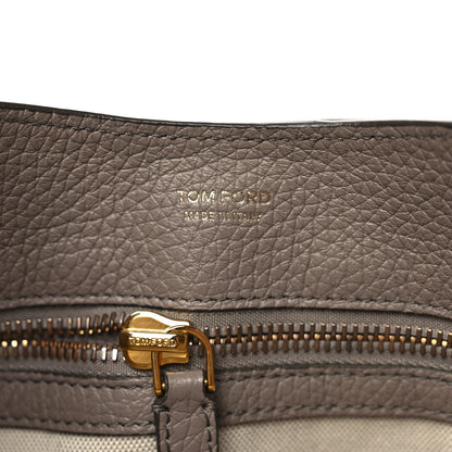 Tom Ford Grained Calfskin Tara Hobo Grey 6 of 10
