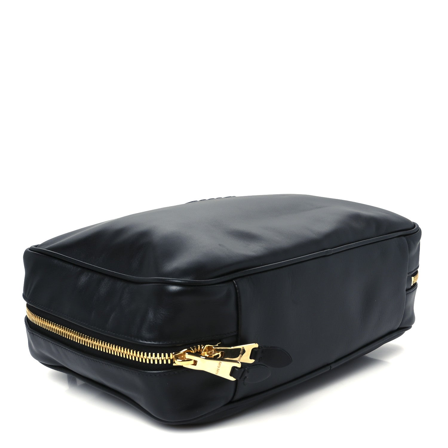Miu Miu Soft Calf Softy Large Beau Top Handle Bag Black 3 of 10
