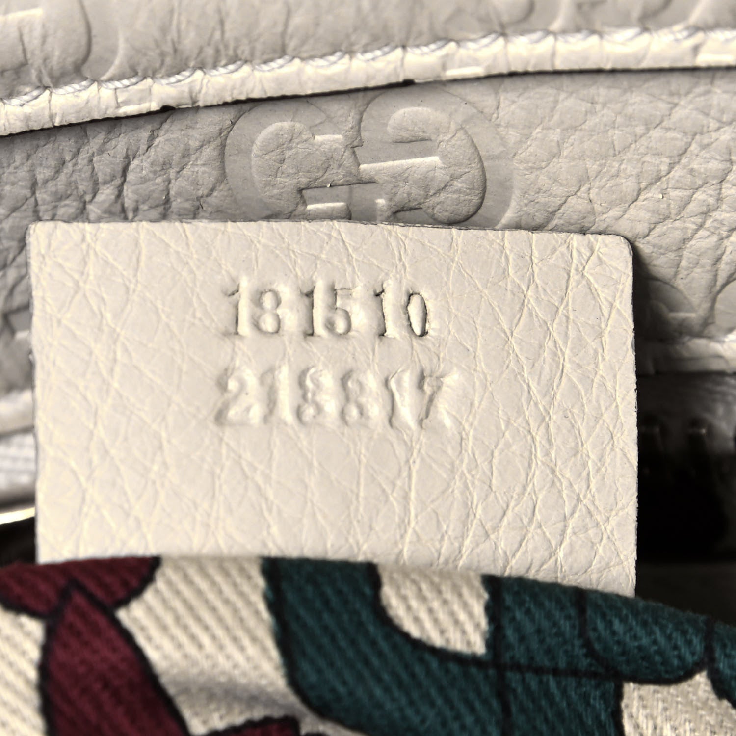 Gucci Calfskin Guccissima Large Signoria Tote Off White 7 of 13