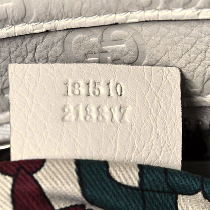 Gucci Calfskin Guccissima Large Signoria Tote Off White 7 of 13