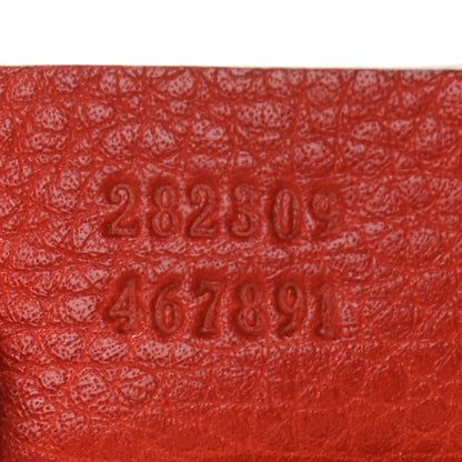 Gucci Pebbled Calfskin Medium Soho Shoulder Bag Red 7 of 13