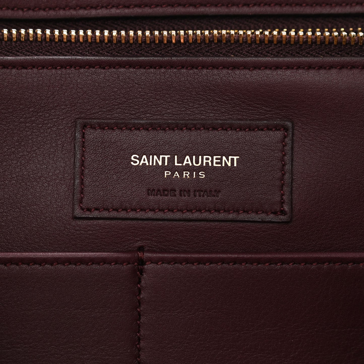Smooth Calfskin Medium Classic Y Cabas Bordeaux