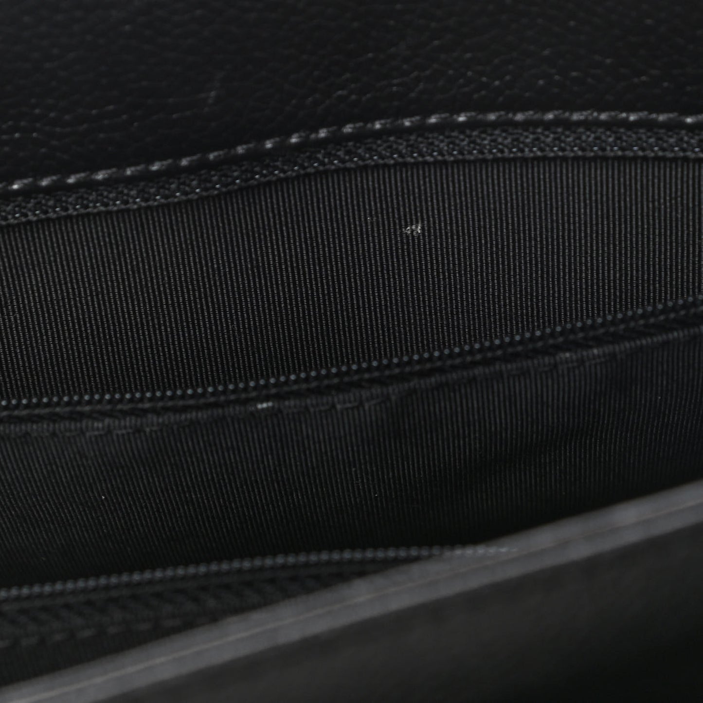 Calfskin Cerf Executive Shopper Tote Black