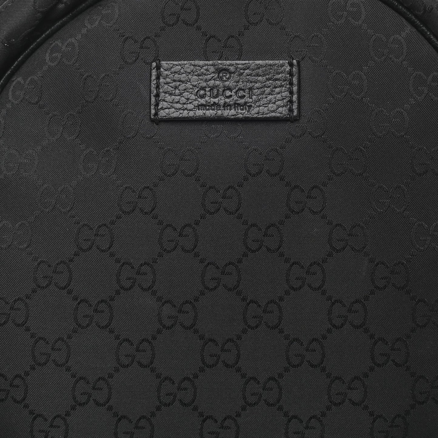 Nylon Monogram Slim Backpack Black