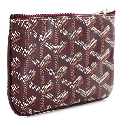Goyard Goyardine Nano Senat Key Pouch Burgundy 3 of 8