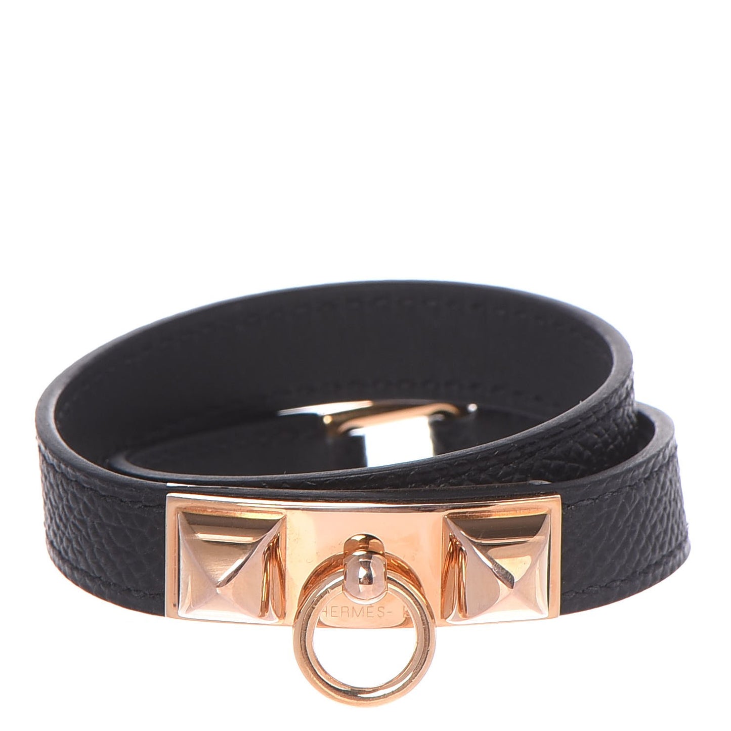 Epsom Rivale Double Tour Bracelet XS Black