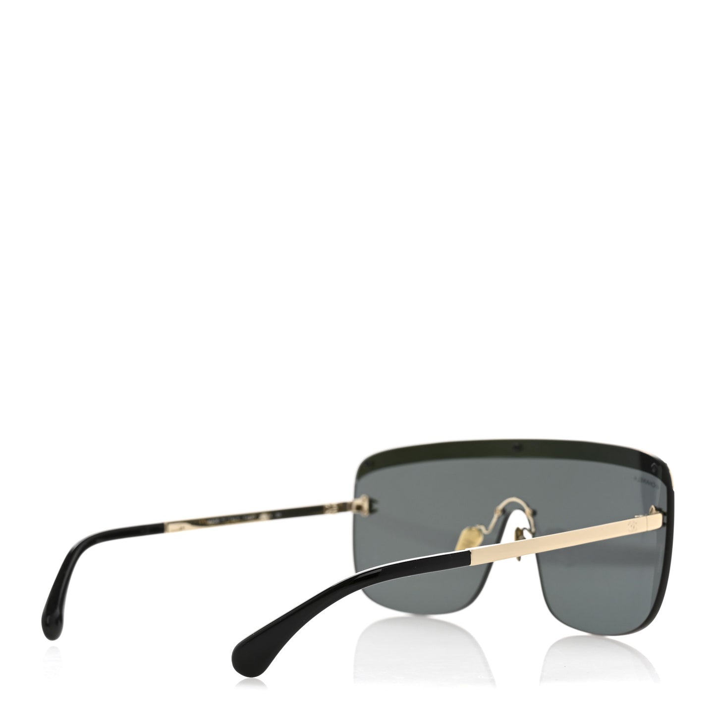 Metal Shield Sunglasses 71507 Gold