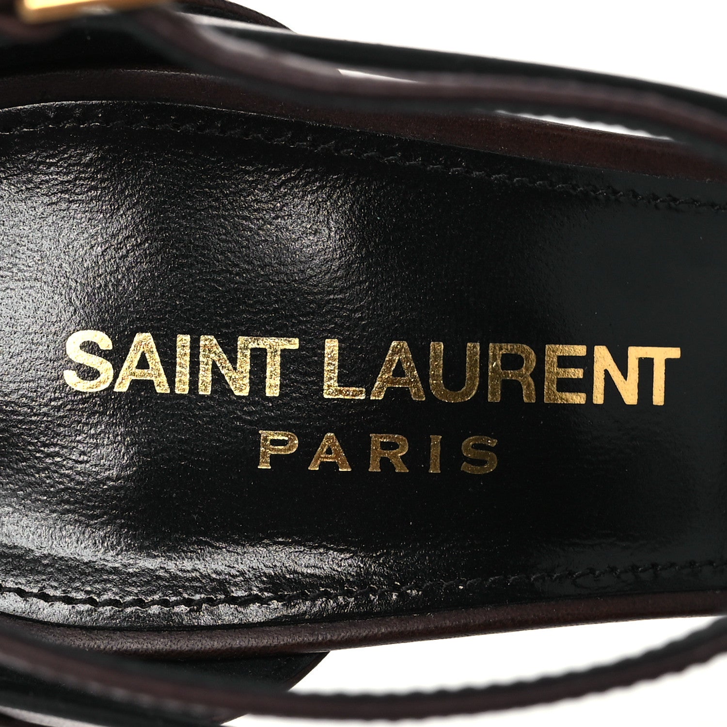 Saint Laurent Calfskin Cassandra 100 Sandals 37 Moro 7 of 13