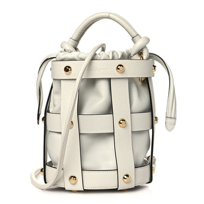 Salvatore Ferragamo Calfskin Cage Bag White 1 of 10