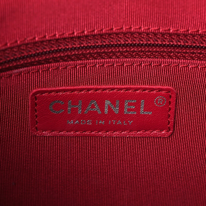 Chanel Wool Calfskin Quilted Medium Gabrielle Hobo Red 6 of 10