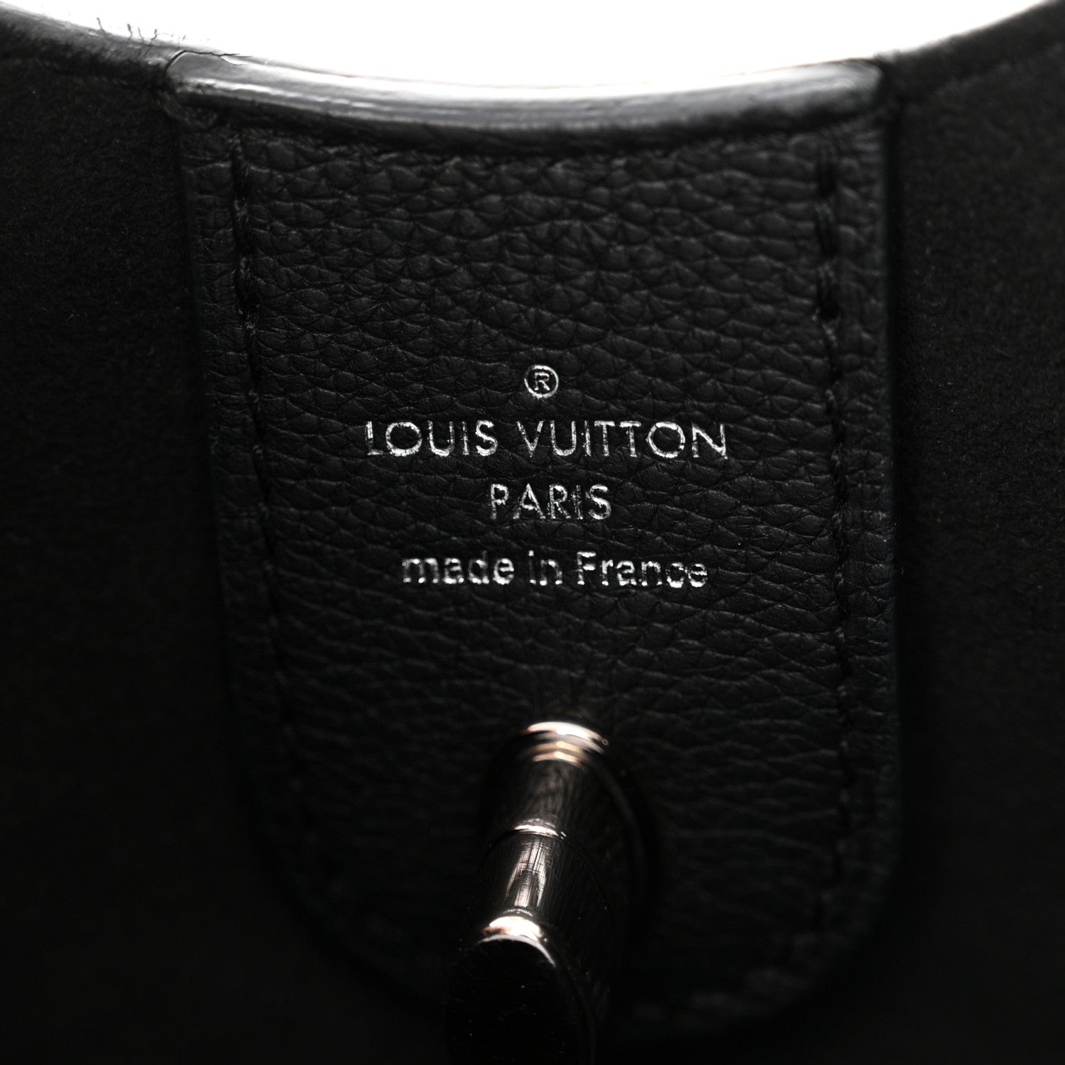 Louis Vuitton Calfskin Lockme Hobo Black 6 of 15