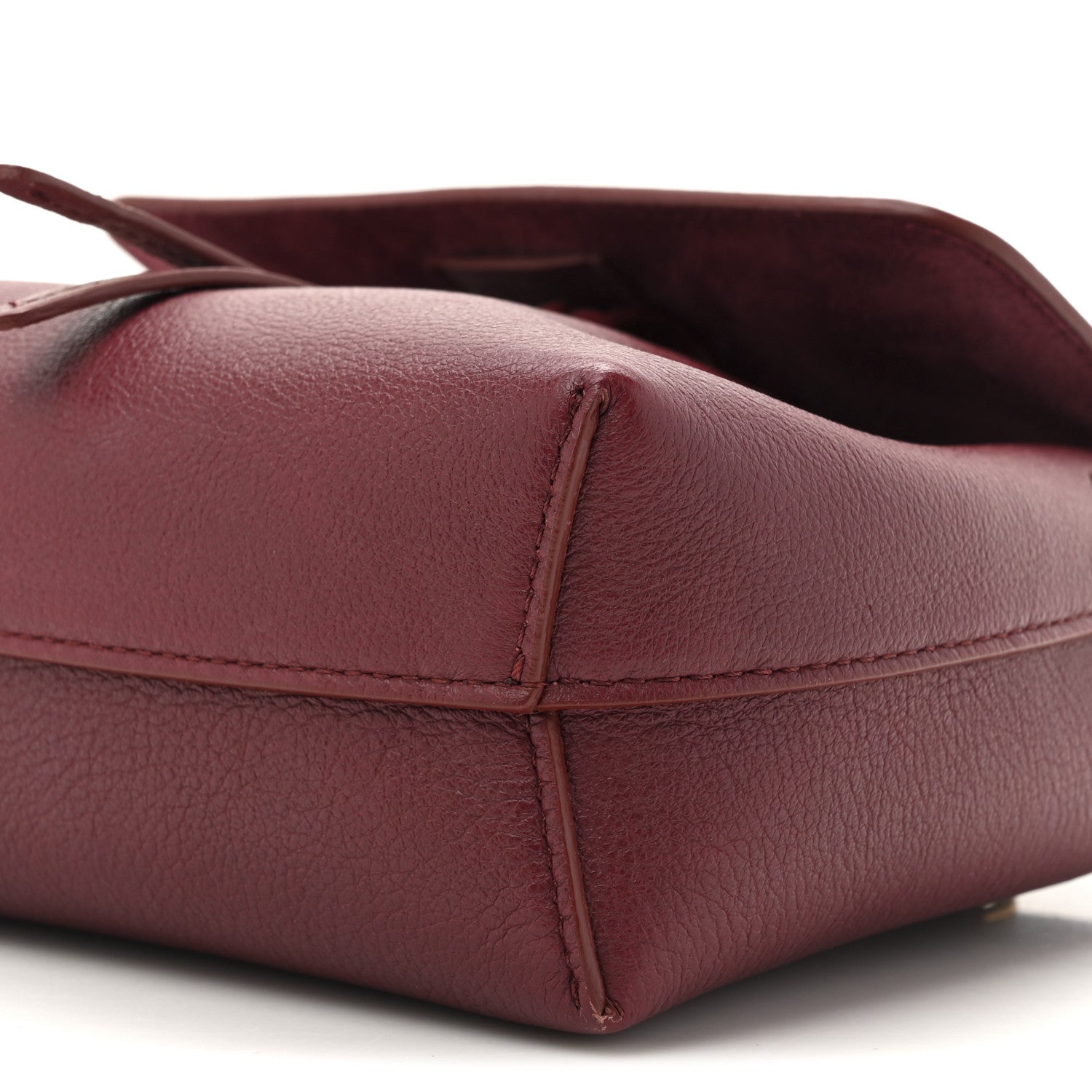 Mansur Gavriel Calfskin Mini Soft Lady Bag Claret 8 of 9