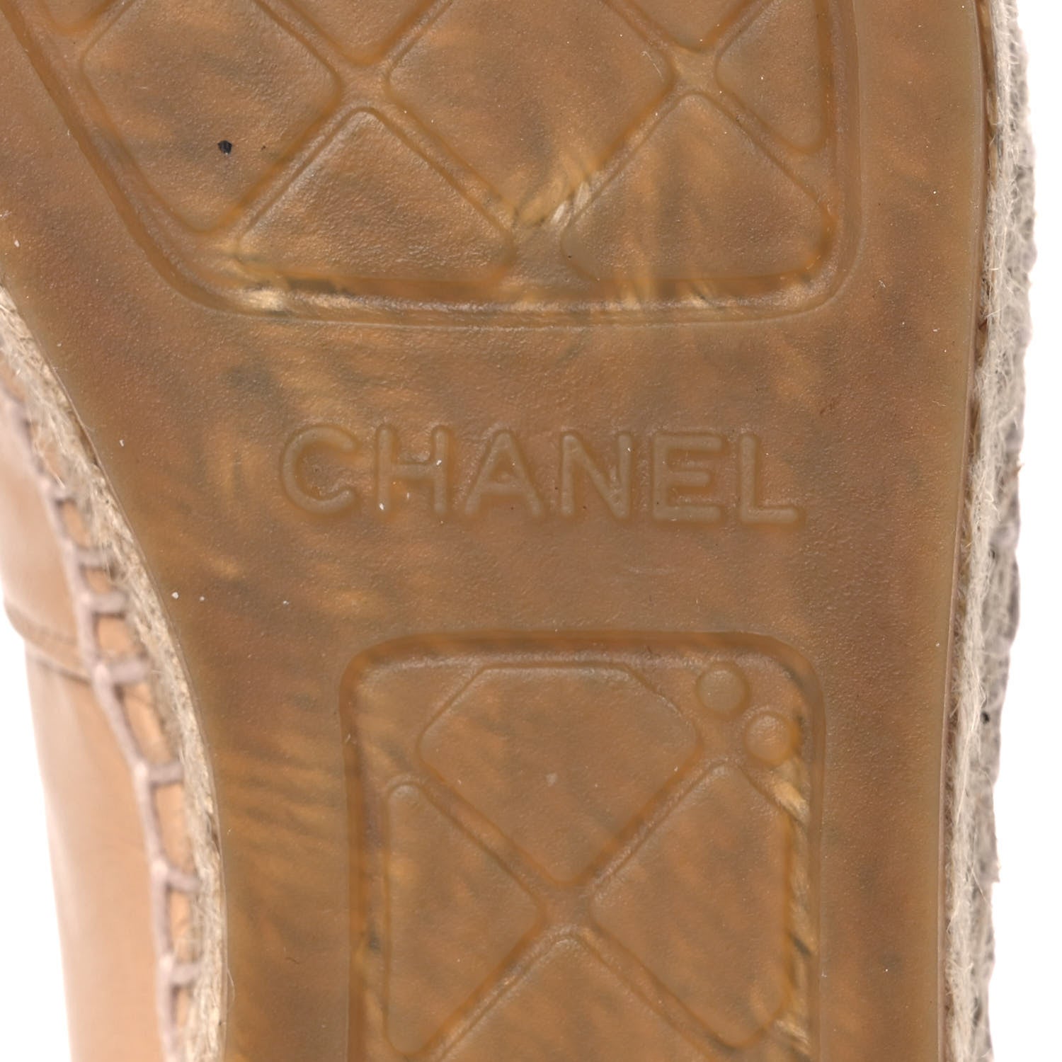 Chanel Lambskin CC Espadrilles 36 Beige Black 6 of 13