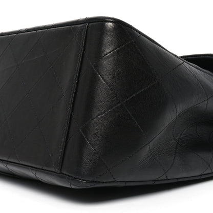Chanel Lambskin Quilted XL Jumbo Single Flap Black 10 of 10