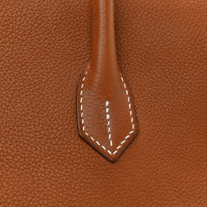 Hermes Natural Barenia Faubourg Birkin 35 Fauve 12 of 15