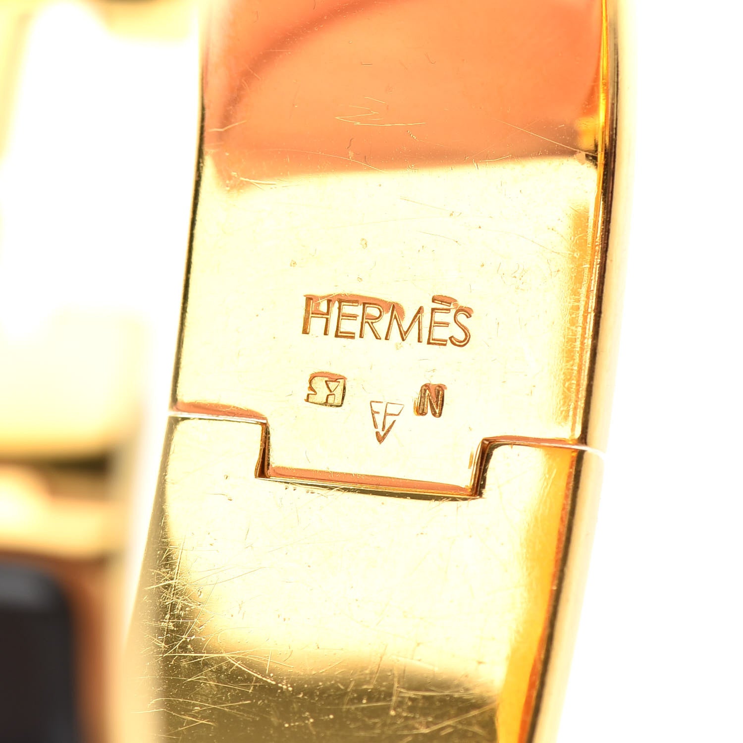 Hermes Enamel Wide Clic Clac H Bracelet GM Black 4 of 4