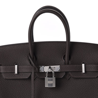 Hermes Togo Verso Birkin 25 Ebene Gold 10 of 11