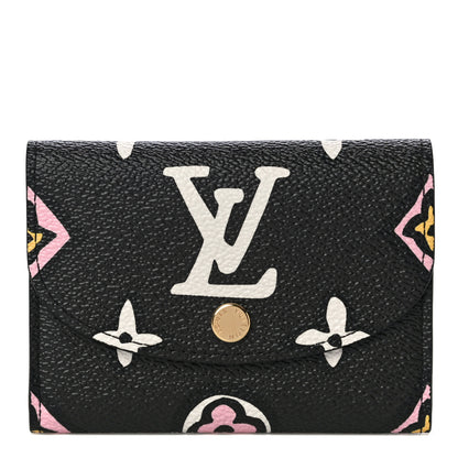 Louis Vuitton Monogram Giant Wild At Heart Rosalie Coin Purse Black 1 of 10