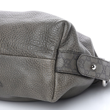 Gucci Calfskin Medium Bamboo Bar Shoulder Bag Grey 11 of 12