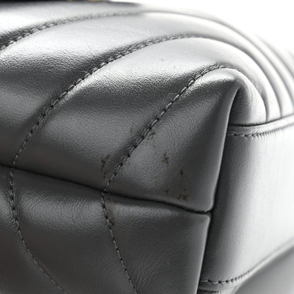 Saint Laurent Calfskin Y Quilted Monogram Toy Loulou Crossbody Bag Storm 11 of 11
